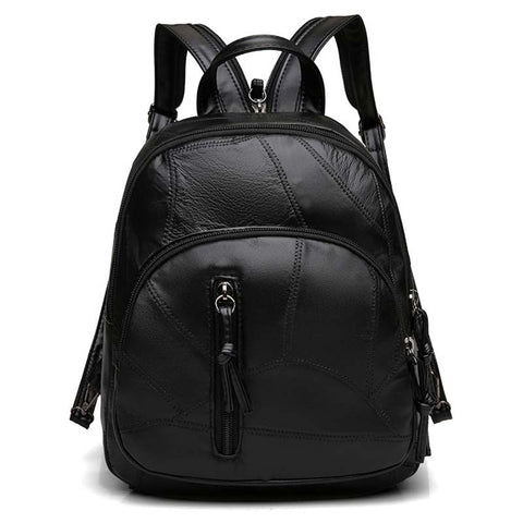 Women Small PU Leather Backpack